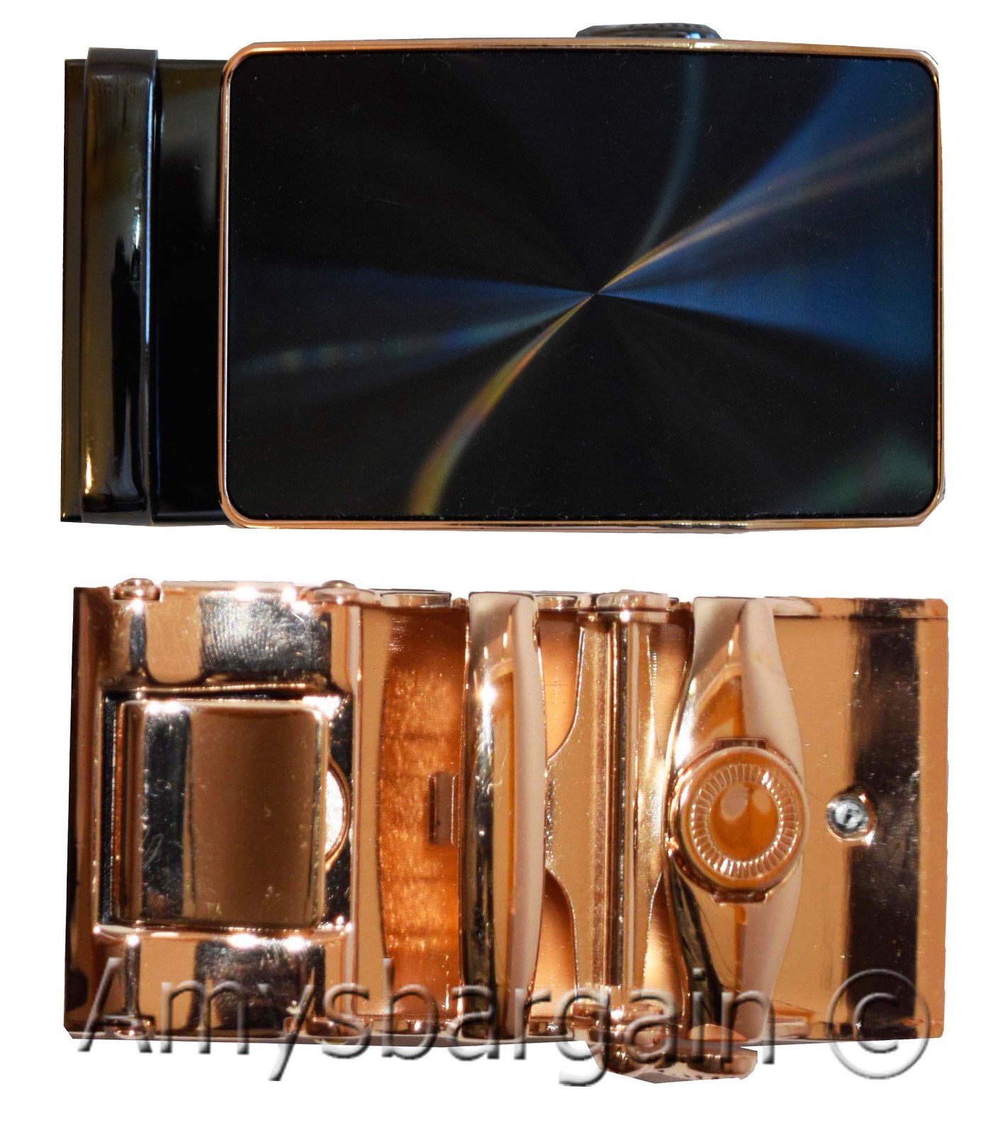 Men’s belt Buckle. Automatic sliding buckle Black /Gold Jaguar Belt buckle only - Image 8