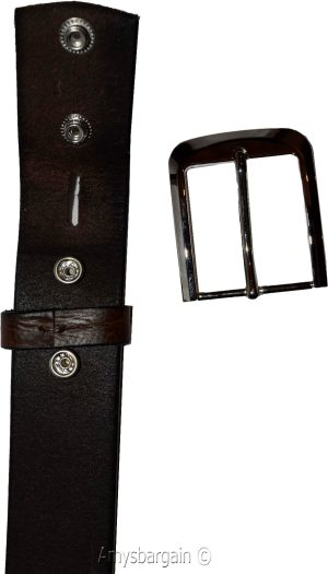 Men's belt size medium casual leather belt strap belt brown belt waist band - Image 12