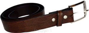 Men's belt size medium casual leather belt strap belt brown belt waist band - Image 3