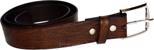 Men's belt size medium casual leather belt strap belt brown belt waist band - Image 4