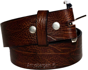 Men's belt size medium casual leather belt strap belt brown belt waist band - Image 7