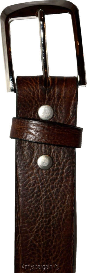 Men's belt size medium casual leather belt strap belt brown belt waist band - Image 9