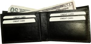 Men's genuine lambskin leather billfold wallet brown credit card bifold wallet - Image 12