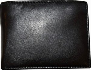 Men's genuine lambskin leather billfold wallet brown credit card bifold wallet - Image 4
