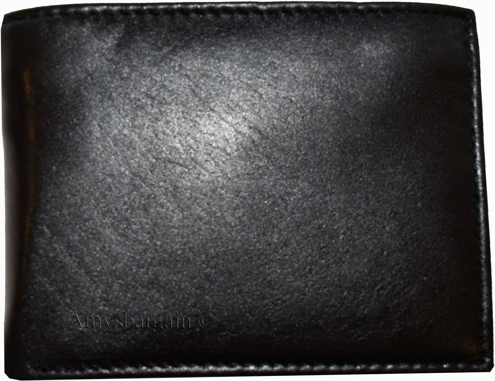 Men's genuine lambskin leather billfold wallet brown credit card bifold wallet - Image 4