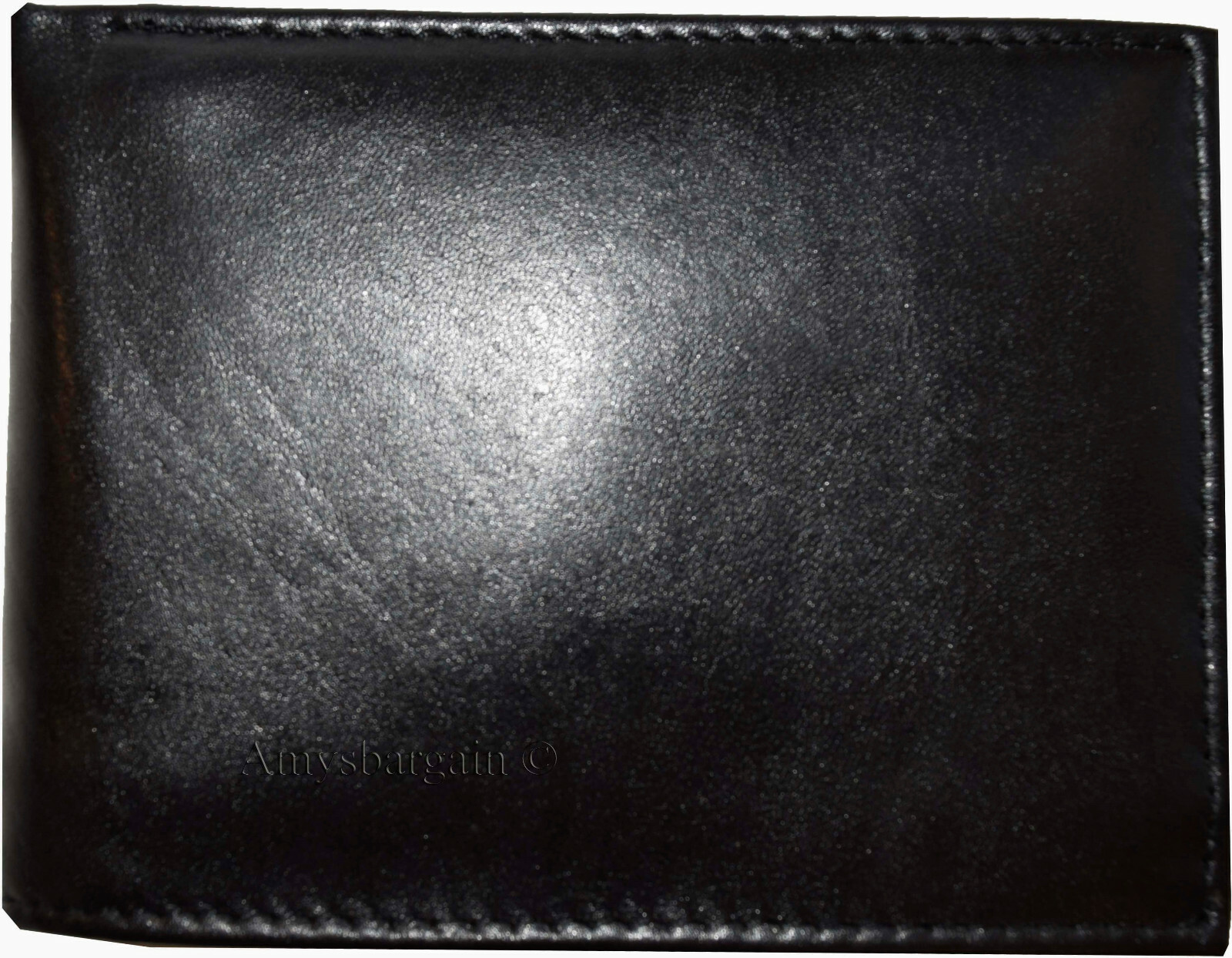 Men's genuine lambskin leather billfold wallet brown credit card bifold wallet - Image 10