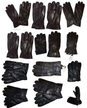 Men's gloves leather gloves real leather men's winter gloves lined warm gloves - Image 3