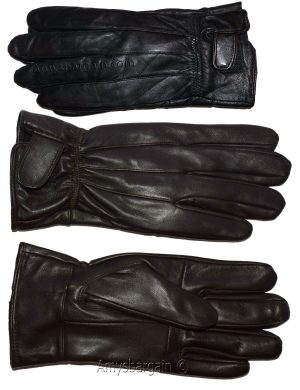 Men's gloves leather gloves real leather men's winter gloves lined warm gloves - Image 5