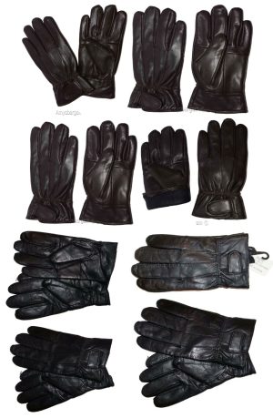 Men's gloves leather gloves real leather men's winter gloves lined warm gloves - Image 7
