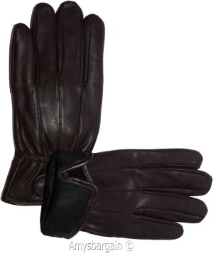 Men's gloves leather gloves real leather men's winter gloves lined warm gloves - Image 9