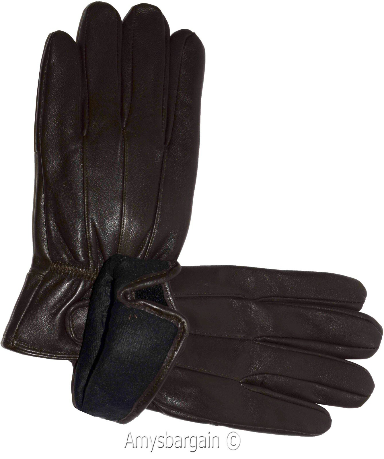 Men's gloves leather gloves real leather men's winter gloves lined warm gloves - Image 10