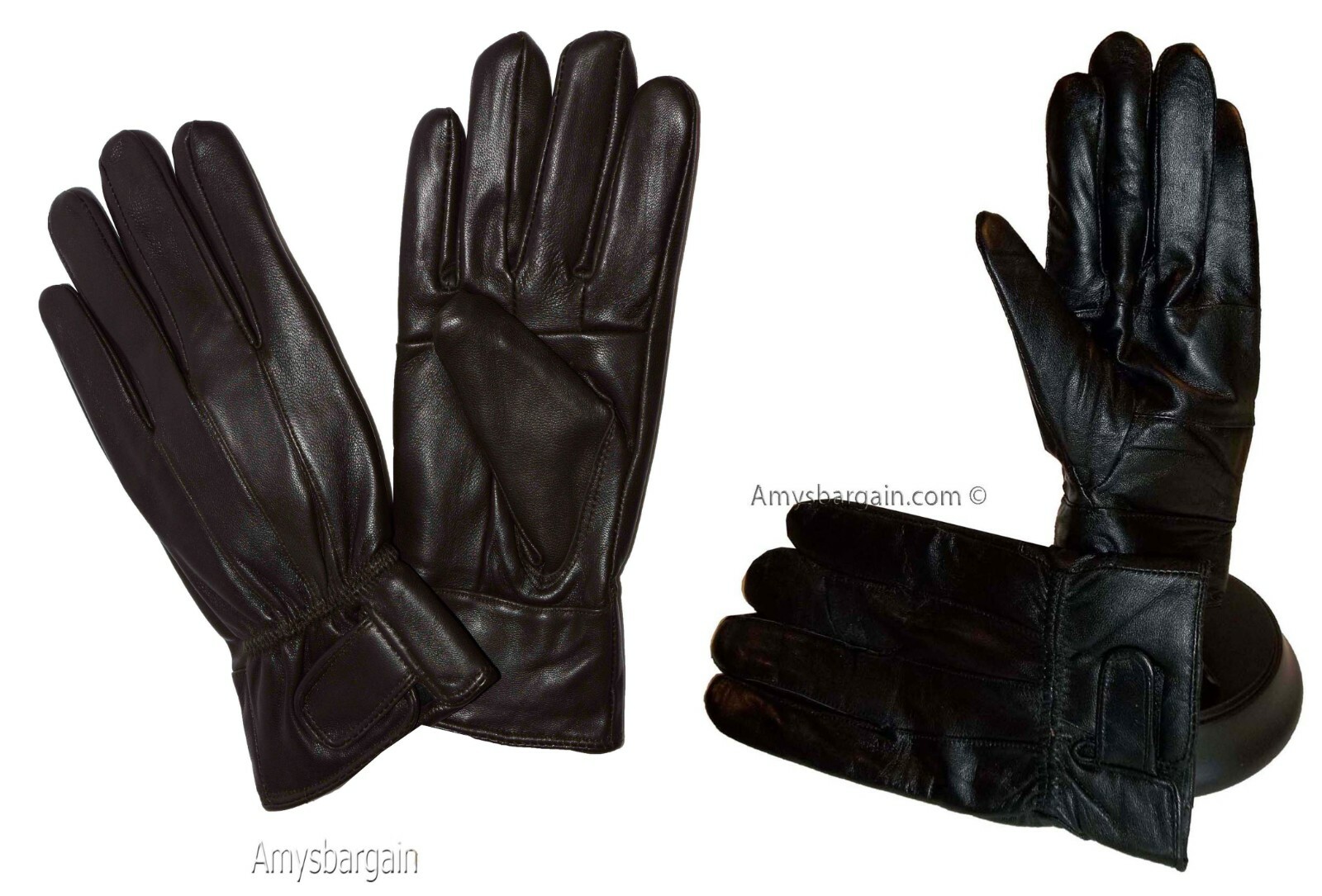 Men's gloves leather gloves real leather men's winter gloves lined warm gloves - Image 8