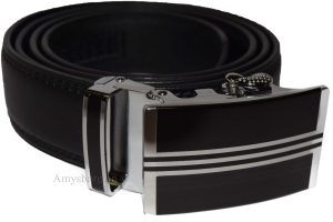 Men's leather dress belt Casual belt Automatic fit leather belt Strap UP to 50" - Image 12