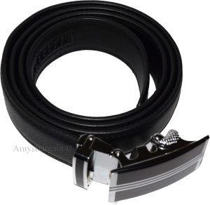 Men's leather dress belt Casual belt Automatic fit leather belt Strap UP to 50" - Image 13