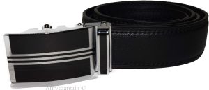 Men's leather dress belt Casual belt Automatic fit leather belt Strap UP to 50" - Image 7
