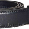 Men's leather dress belt (XL) auto lock belt, men's black quick lock belt