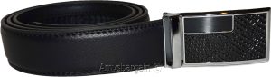 Men's leather dress belt (XL) auto lock belt, men's black quick lock belt - Image 6
