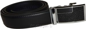 Men's leather dress belt (XL) auto lock belt, men's black quick lock belt - Image 9