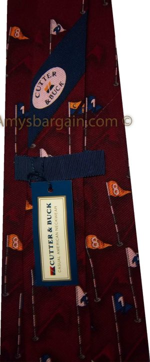 Men's tie Cutter and Buck tie Neck wear 100% Silk Tie New Silk Tie Made in USA - Image 5