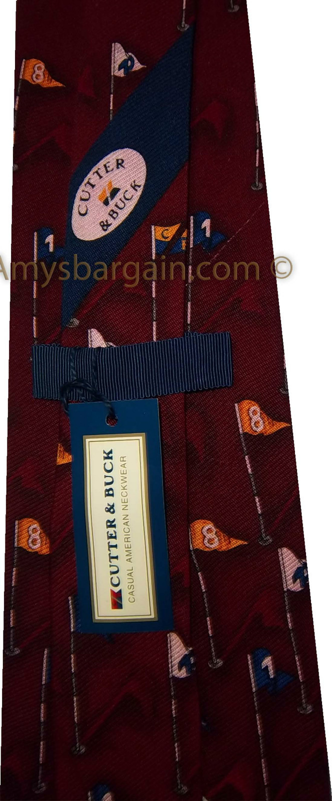Men's tie Cutter and Buck tie Neck wear 100% Silk Tie New Silk Tie Made in USA - Image 5