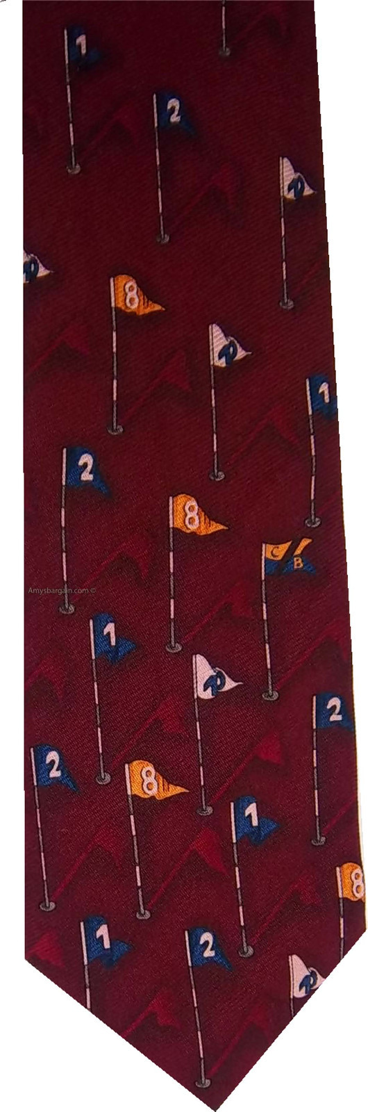 Men's tie Cutter and Buck tie Neck wear 100% Silk Tie New Silk Tie Made in USA - Image 10