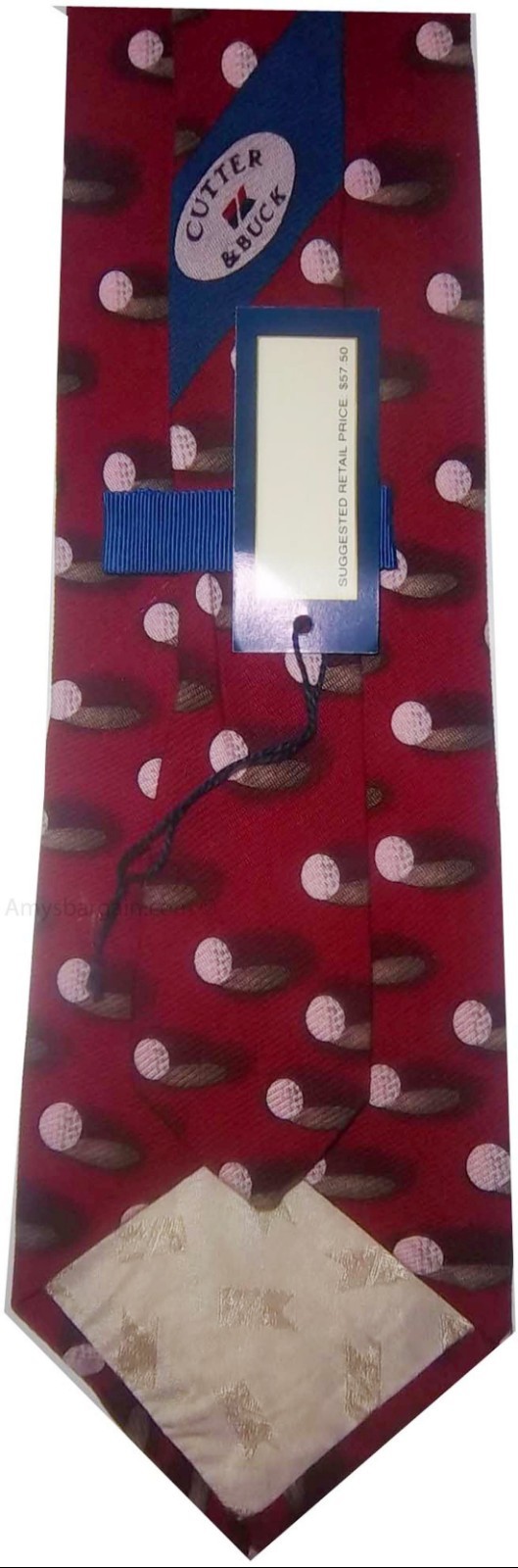 Men's tie, Designer ties Cutter & Buck tie 100% Silk Tie Neck wear Made in USA - Image 4