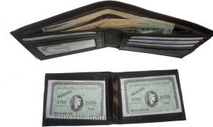 Men's wallet. 2-in-1 Genuine Leather man's wallet 3 ID case 3 billfold ID wallet - Image 4