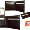 Men's wallet Billfold Leather Wallet 9 cards Brown Buff leather wallet in box