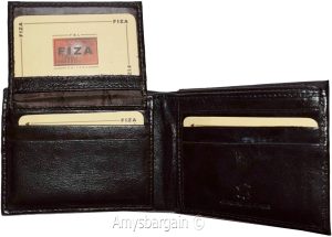 Men's wallet Billfold Leather Wallet 9 cards Brown Buff leather wallet in box - Image 12
