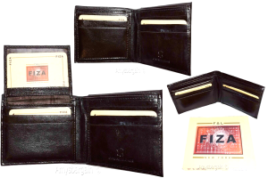 Men's wallet Billfold Leather Wallet 9 cards Brown Buff leather wallet in box