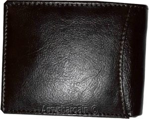 Men's wallet Billfold Leather Wallet 9 cards Brown Buff leather wallet in box - Image 8