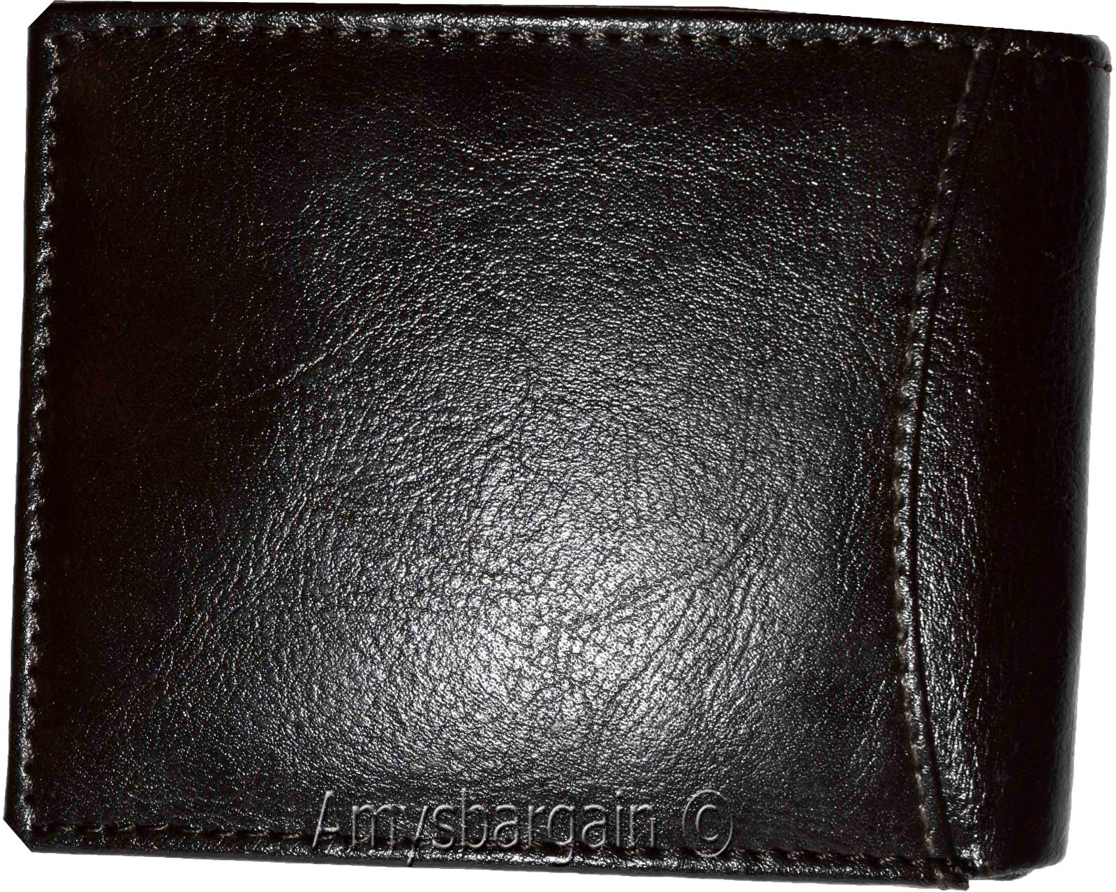 Men's wallet Billfold Leather Wallet 9 cards Brown Buff leather wallet in box - Image 8