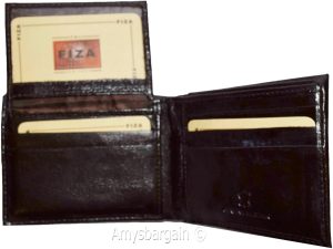 Men's wallet Billfold Leather Wallet 9 cards Brown Buff leather wallet in box - Image 9