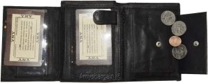 Men’s wallet. Leather Bifold wallet 2 Flip side pieces 8 card 3 ID Zip coin case - Image 7