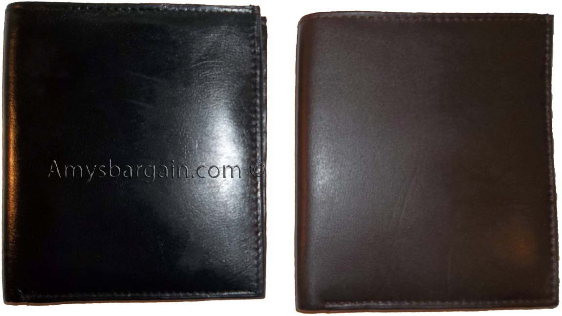 Men's wallet Leather Hipster wallet USA Euro Int'l currencies zip coin purse new - Image 3