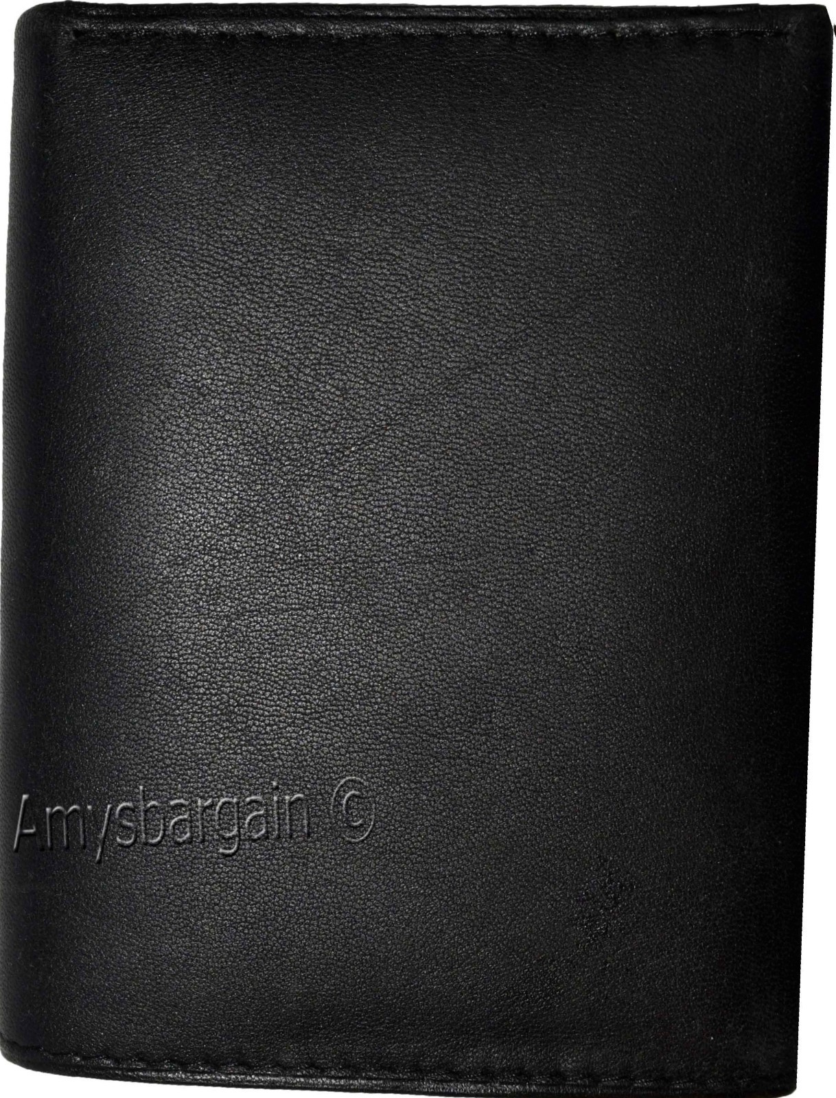 Men's wallet Trifold Leather wallet 2 Bill slots Black 9 Card br new wallet - Image 13