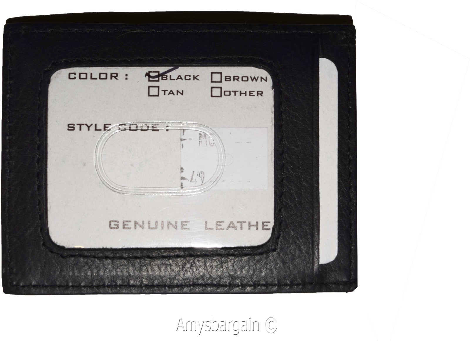 Money Clip, Leather Credit card ID money clip, wallet with magnetic money clip 1 - Image 4