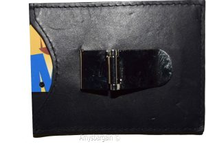 Money Clip, Leather Credit card ID money clip, wallet with magnetic money clip 1 - Image 9