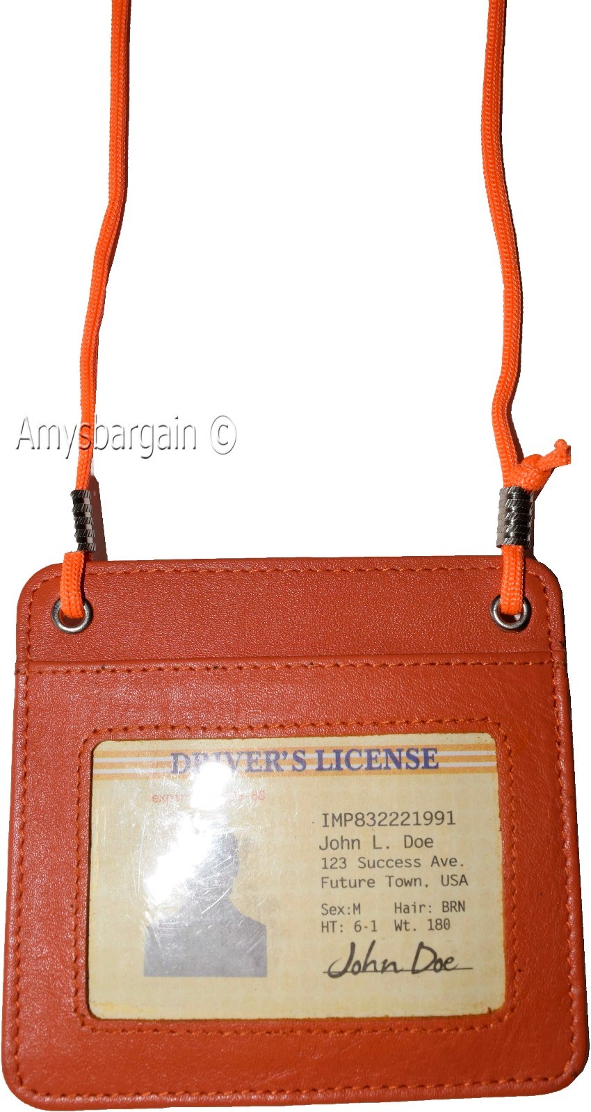 New Business card case, card holder w/ neck string, fifty business IDs card bnwt - Image 3