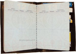 New Lamb skin USA Leather passport case wallet credit ATM card case ID holder BN - Image 7