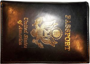 New Lamb skin USA Leather passport case wallet credit ATM card case ID holder BN - Image 9