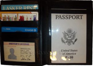 New Lambskin USA Leather passport Holder wallet credit card case ID holder BNWT - Image 12