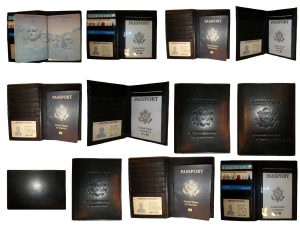 New Lambskin USA Leather passport Holder wallet credit card case ID holder BNWT - Image 4