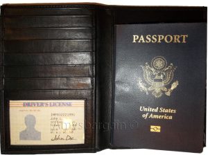 New Lambskin USA Leather passport Holder wallet credit card case ID holder BNWT - Image 10