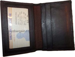 New Leather Business and Credit card case Card holder with 3 card slots/3 IDs BN - Image 13