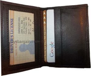 New Leather Business and Credit card case Card holder with 3 card slots/3 IDs BN - Image 4
