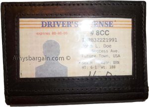 New Leather Business and Credit card case Card holder with 3 card slots/3 IDs BN - Image 8