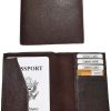 New Leather passport cover, Brown Unbranded international leather passport case*