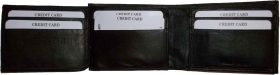 New Men's Soft Leather Wallet 6 Card Holder ID windows Billfold Wallet Brand New