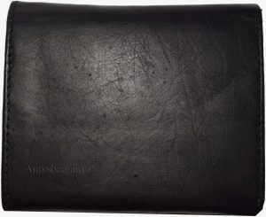 New Men's Trifold Leather Wallet 3 ID center piece Black 2 bill spaces wallet - Image 6